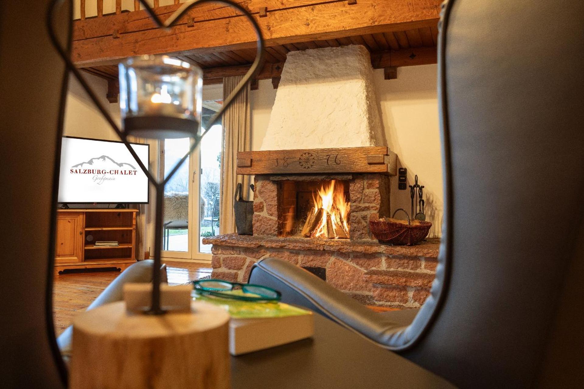 Luxus Ferienhaus Salzburg Chalet Mit Pool, Sauna, Whirlpool, Kamin Grossgmain Exteriör bild